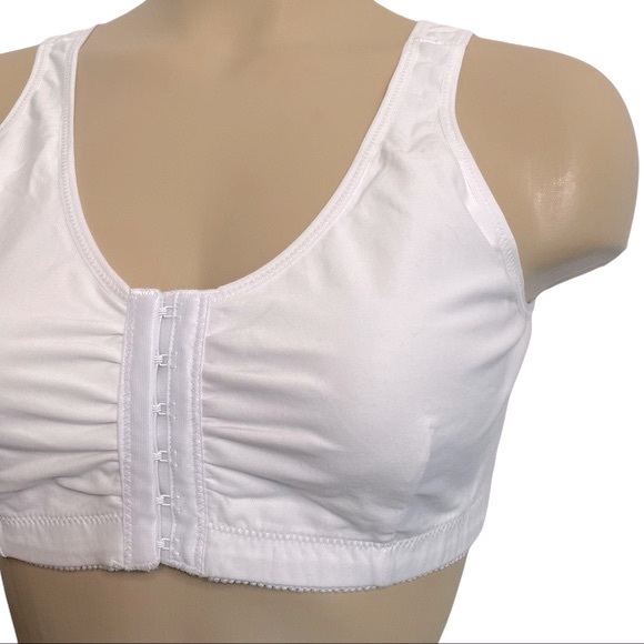 Mastectomy Bra ABC American Breast Care Style 110 White Leisure Size Large 40 42 - Picture 3 of 15